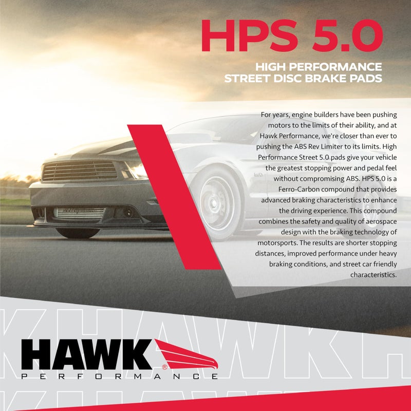 Hawk Performance HB194B.570 HPS 5.0 Street Brake Pads - Image 2